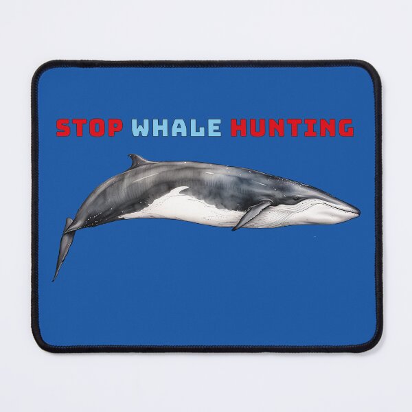 Item preview, Stop whale hunting.Common whale (Balaenoptera physalus) fin whale, designed and sold by ElenaHrubes.