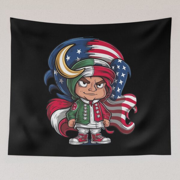 Item preview, Pakistani-American Unity: Blend of Flags Design designed and sold by BunBuntheDog-.
