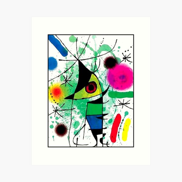 Item preview, SINGING FISH: Vintage  Galarie Maeght  Advertising Print by Joan Miro designed and sold by posterbobs.
