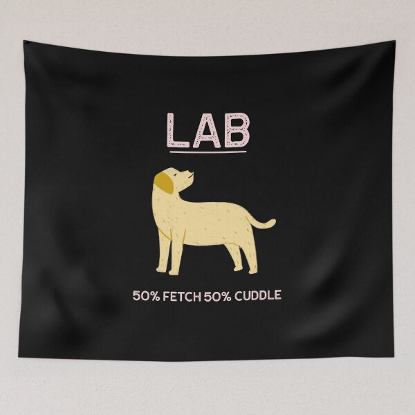 Item preview, Lab 50% Fetch 50% Cuddle Labby Yellow Lab designed and sold by SvenJ94.