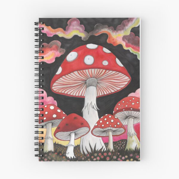 Item preview, Fly Agaric Mushrooms Magical Landscape Pattern Design designed and sold by patterncrow.