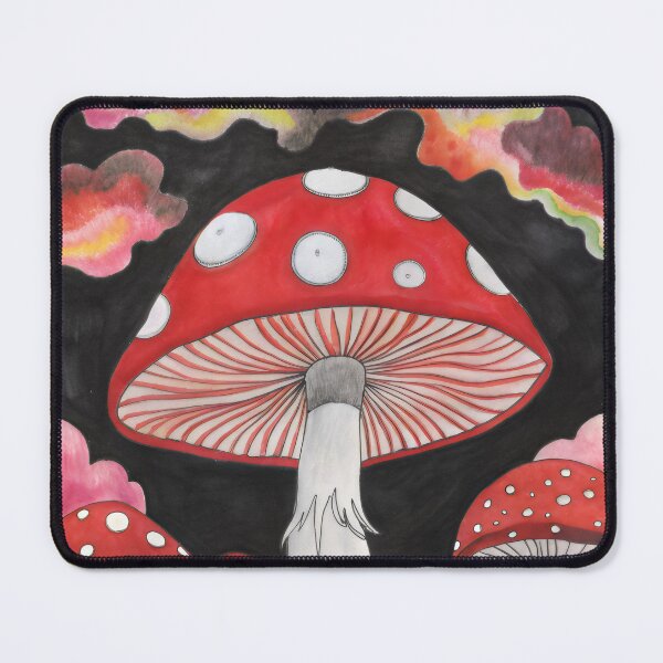 Item preview, Fly Agaric Mushrooms Magical Landscape Pattern Design designed and sold by patterncrow.