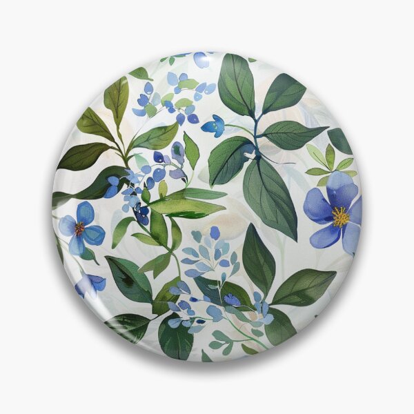 Item preview, Vintage Floral Symphony seamless pattern blue flower  designed and sold by HerbGimmick.