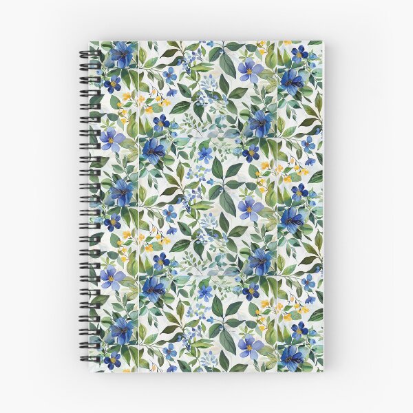 Item preview, Vintage Floral Symphony seamless pattern blue flower  designed and sold by HerbGimmick.