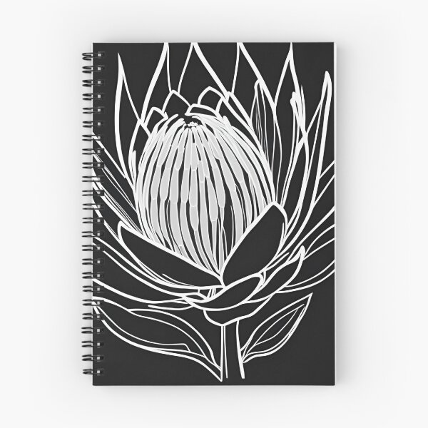 Item preview, minimalist Protea flower designed and sold by Yeyishop.