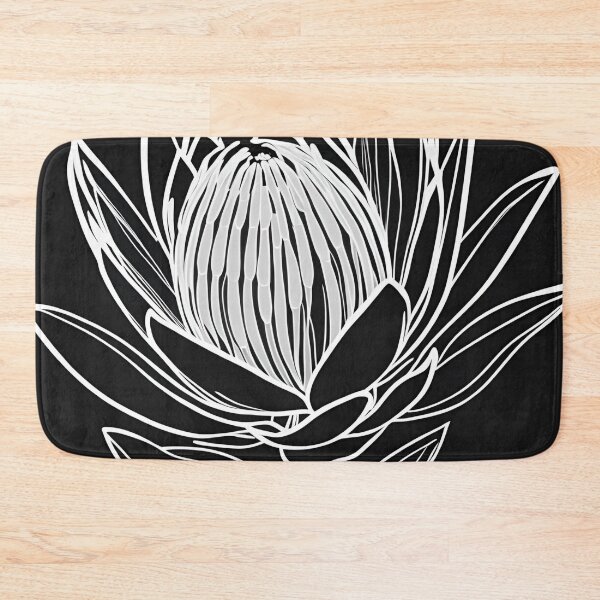 Item preview, minimalist Protea flower designed and sold by Yeyishop.