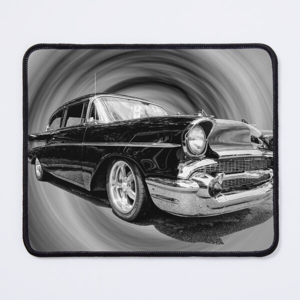 Item preview, Classic Black 57 Chevy Bel Air Grayscale designed and sold by mljdwhite.