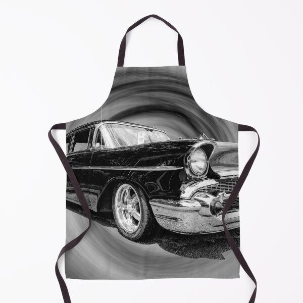 Item preview, Classic Black 57 Chevy Bel Air Grayscale designed and sold by mljdwhite.