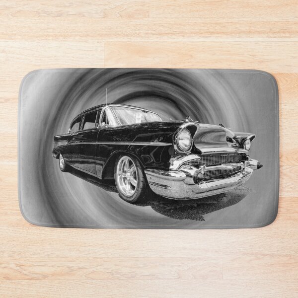 Item preview, Classic Black 57 Chevy Bel Air Grayscale designed and sold by mljdwhite.