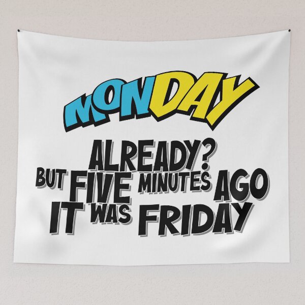 Item preview, Funny Monday Quote, Comic Font, designed and sold by Henrylizarraga.