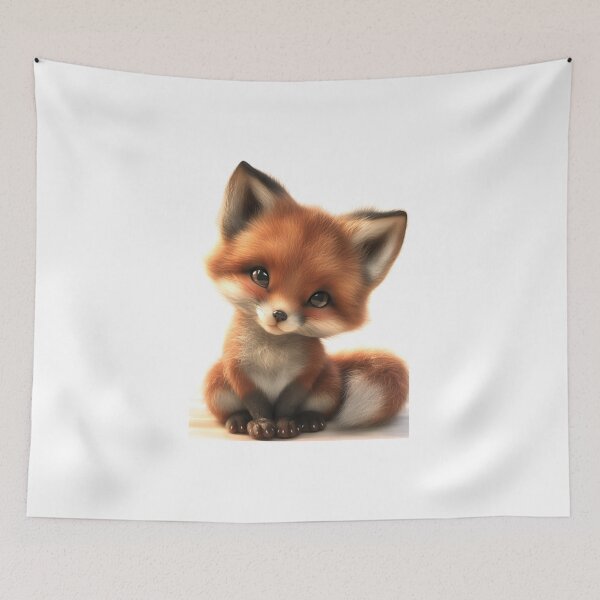 Item preview, Cute little fluffy red fox designed and sold by MyMagicPixel.