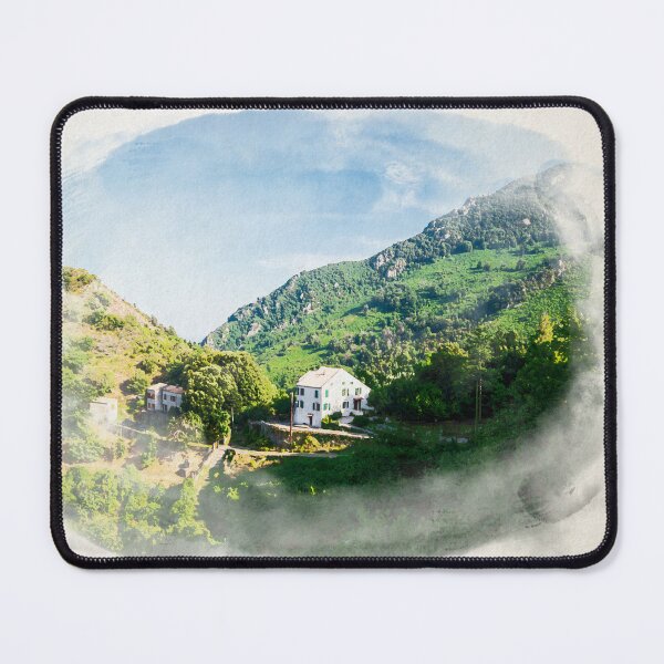 Item preview, House in Corsican mountains in watercolor designed and sold by FotoMahieu.