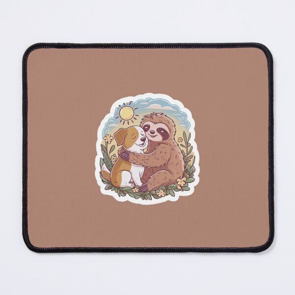 Item preview, Cute Sloth and Dog Friendship for Pug Lover designed and sold by Laugh-Lines.