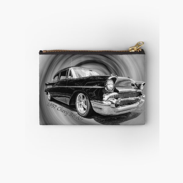Item preview, Classic Black 57 Chevy Bel Air Text Grayscale designed and sold by mljdwhite.