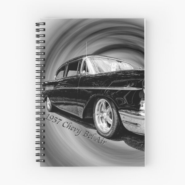 Item preview, Classic Black 57 Chevy Bel Air Text Grayscale designed and sold by mljdwhite.
