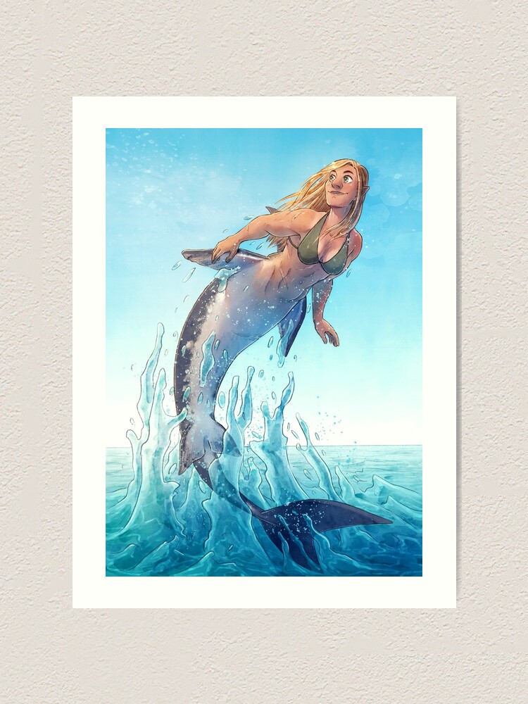 Mermaid Shark - Leah Allen Fine Art - Digital Art, Fantasy