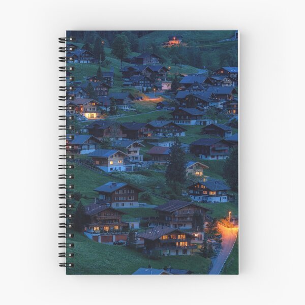Item preview, Grindelwald Chalets at Night designed and sold by aaronchoi.