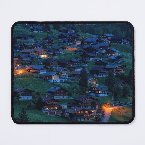 Item preview, Grindelwald Chalets at Night designed and sold by aaronchoi.