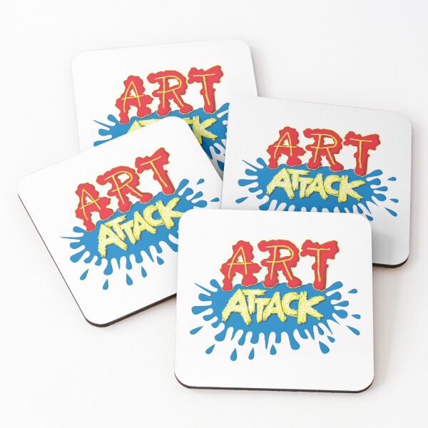 Item preview, ART ATTACK!!! Retro style Early 90s CiTV TV Logo Art Print designed and sold by Michaelofthe80s.