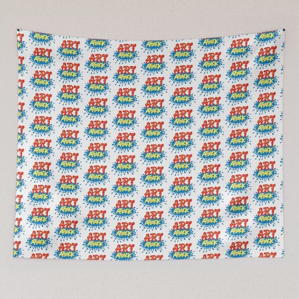 Item preview, ART ATTACK!!! Retro style Early 90s CiTV TV Logo Art Print designed and sold by Michaelofthe80s.