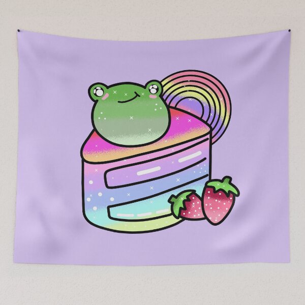 Item preview, Cute Kawaii frog cake designed and sold by Quacktails.