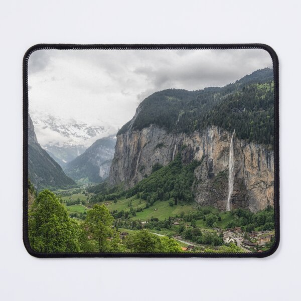Item preview, Lauterbrunnen Town and Staubbach Waterfall designed and sold by aaronchoi.