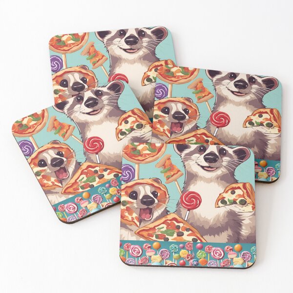 Item preview, Pizza, candy and Ferrets designed and sold by UnderdogPanda.