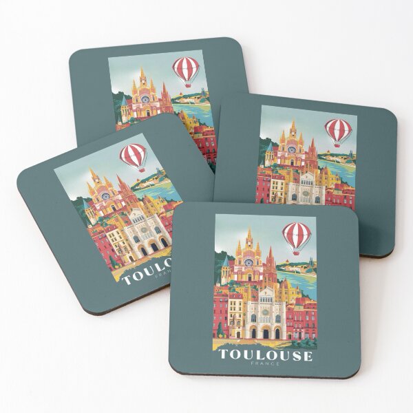 Item preview, Toulouse, France. Visit Toulouse Travel Poster.  Art By Carraann designed and sold by CARRAANN.