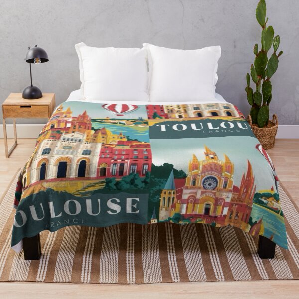 Item preview, Toulouse, France. Visit Toulouse Travel Poster. Art By Carraann designed and sold by CARRAANN.