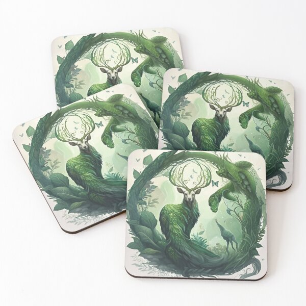 Item preview, The Mystical Deer and Friendly Creatures designed and sold by Syrupulse.