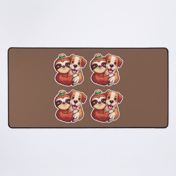 Item preview, Cute Sloth and Dog Friendship 4 Pack designed and sold by Laugh-Lines.
