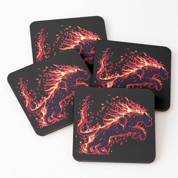 Item preview, Lava Fire Black Panther, Ai Generated Art  designed and sold by ACC .