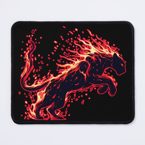 Item preview, Lava Fire Black Panther, Ai Generated Art designed and sold by ACC .
