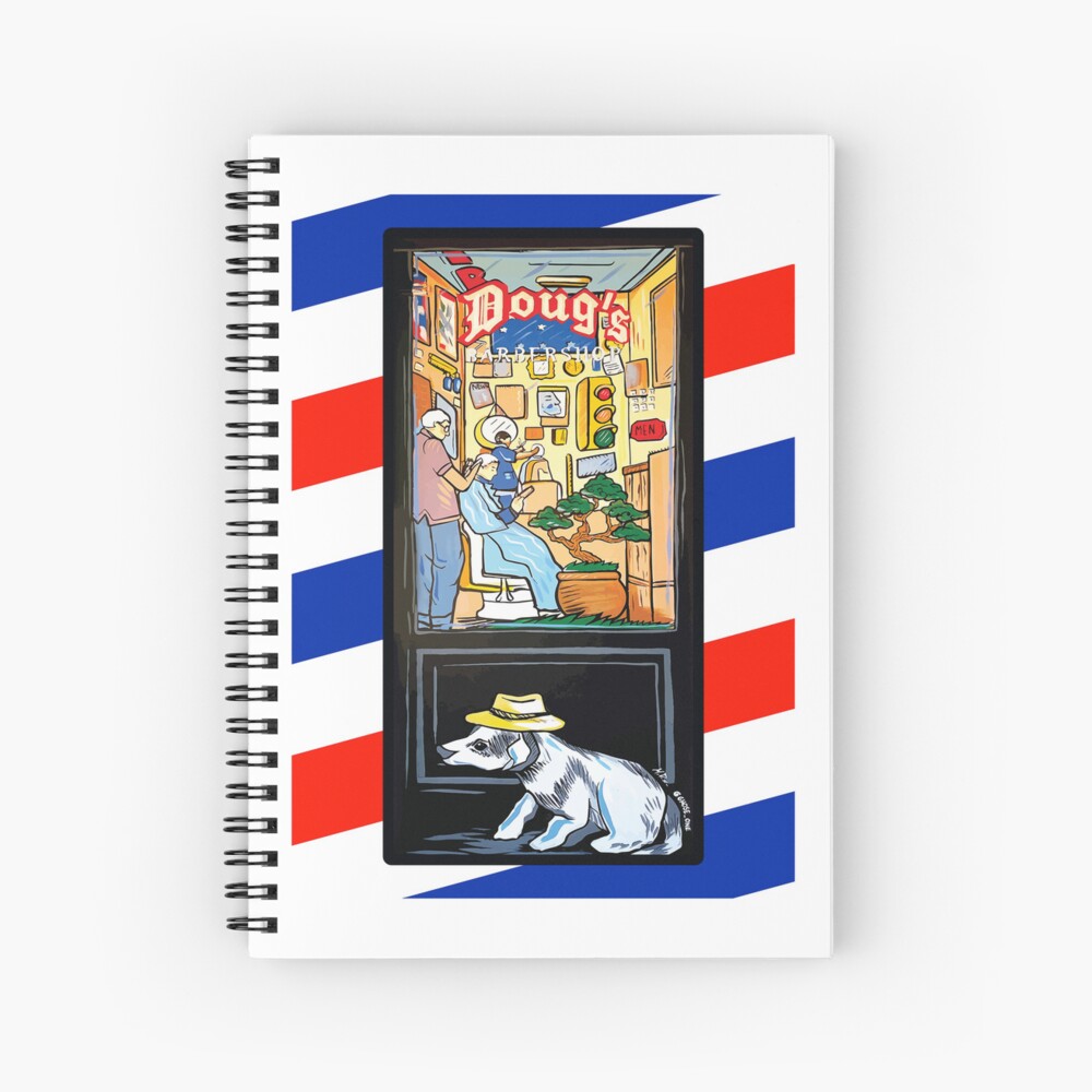 Item preview, Spiral Notebook designed and sold by DougsBarbershop.