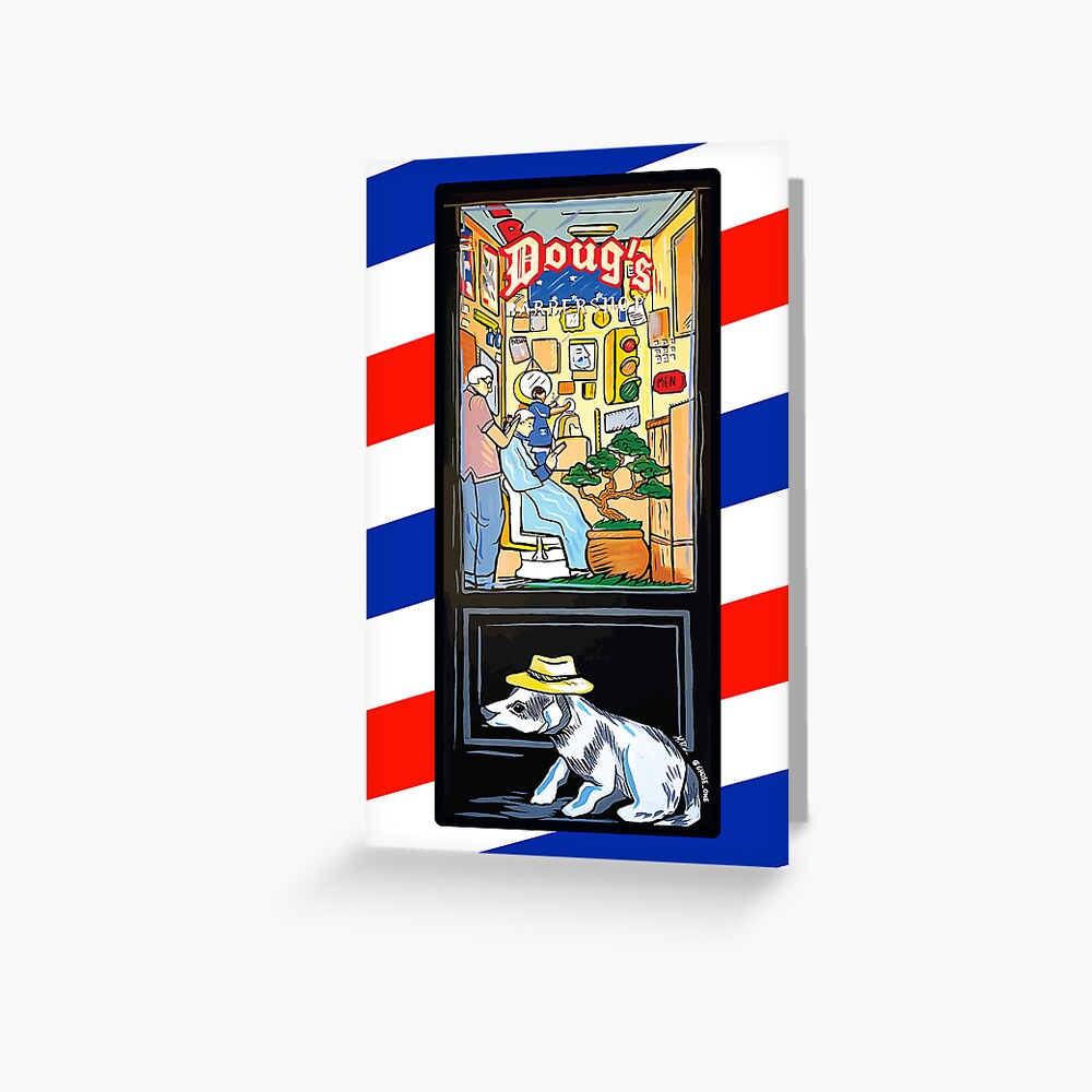 Item preview, Greeting Card designed and sold by DougsBarbershop.