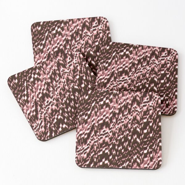 Item preview, Steppy Pink and Brown Diagonal Stripe Pattern designed and sold by TheRulerofEarth.