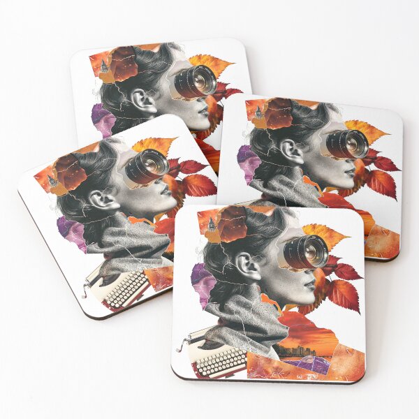 Item preview, Collage Wall Art T-shirt Design: Girl with Lens designed and sold by ForeverPrintsOK.