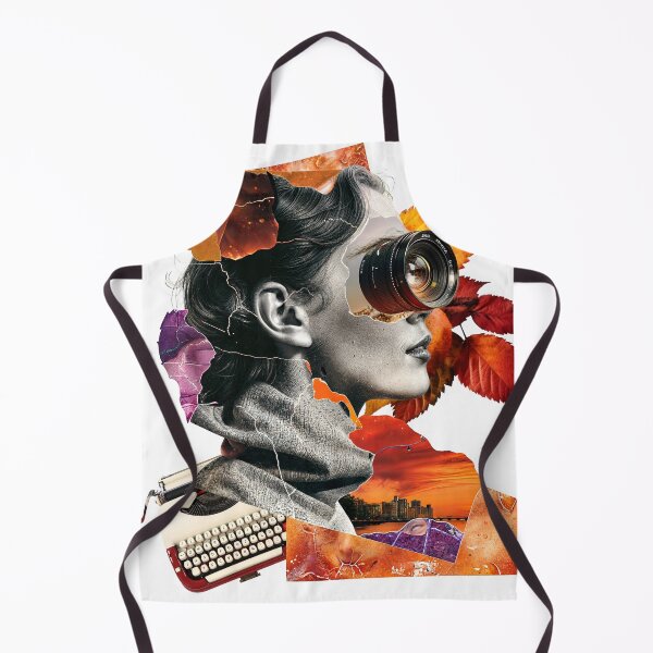 Item preview, Collage Wall Art T-shirt Design: Girl with Lens designed and sold by ForeverPrintsOK.