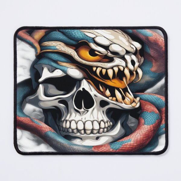 Item preview, Coloured snake and skull designed and sold by The Print Collective.