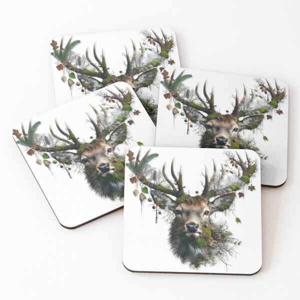 Item preview, Deer covered with leaves and moss designed and sold by kankan22.