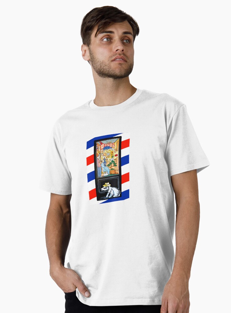 Thumbnail 1 of 4, Premium T-Shirt, Doug's Door Mural designed and sold by DougsBarbershop.