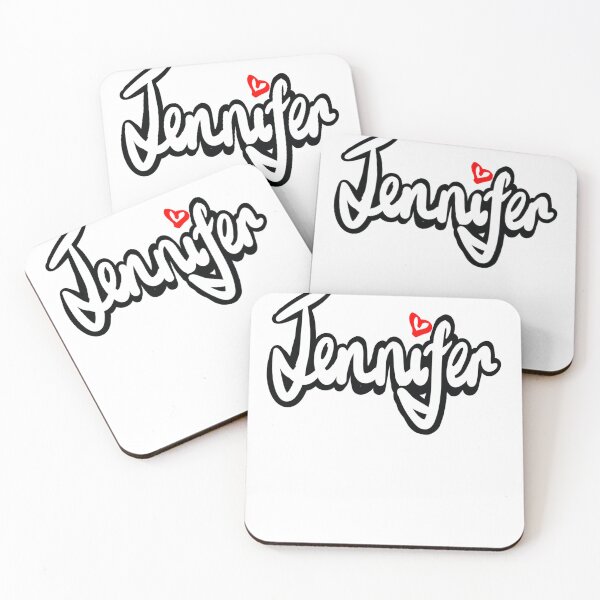 Item preview, Jennifer girls name woman women’s first name in white cursive calligraphy personalised personalized customized name Gift for Jennifer designed and sold by Artonmytee.