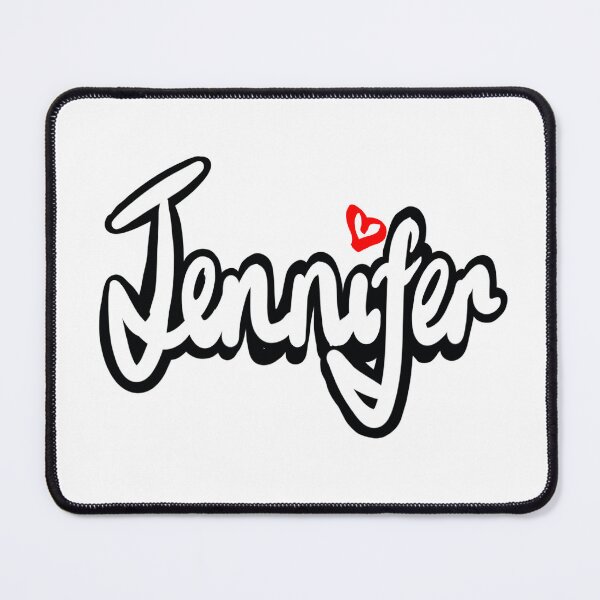Item preview, Jennifer girls name woman women’s first name in white cursive calligraphy personalised personalized customized name Gift for Jennifer designed and sold by Artonmytee.