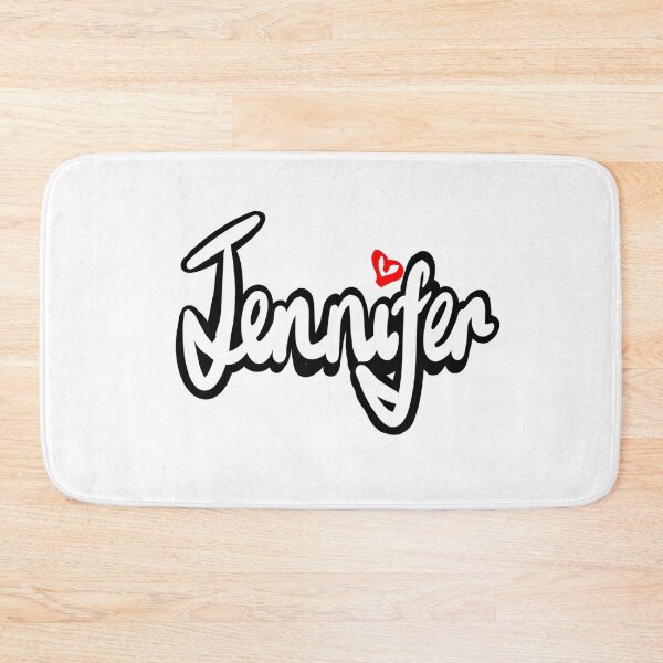 Item preview, Jennifer girls name woman women’s first name in white cursive calligraphy personalised personalized customized name Gift for Jennifer designed and sold by Artonmytee.