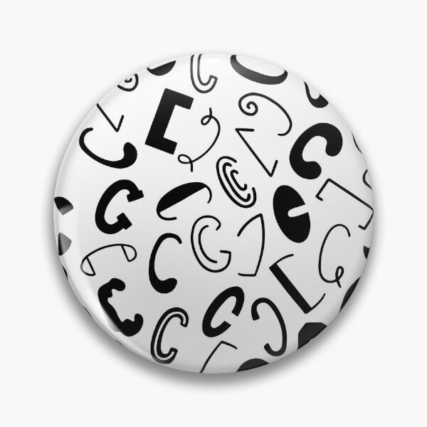 Item preview, Hand drawn Letter C pattern designed and sold by AusraB.