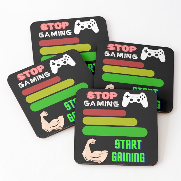 Item preview, stop gaming start gaining  designed and sold by pr1me-shop.