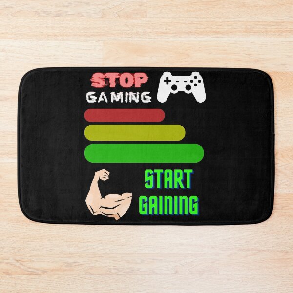 Item preview, stop gaming start gaining  designed and sold by pr1me-shop.