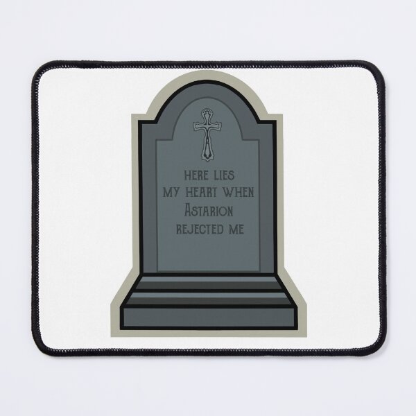 Item preview, Funny Astarion gravestone sticker designed and sold by Skeletal-Panda.