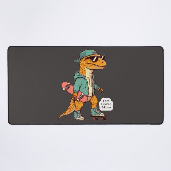 Item preview, I am Limited Editon Orange Dinosaur Black Glasses Skateboard  Green Dressing designed and sold by Nanthanon.