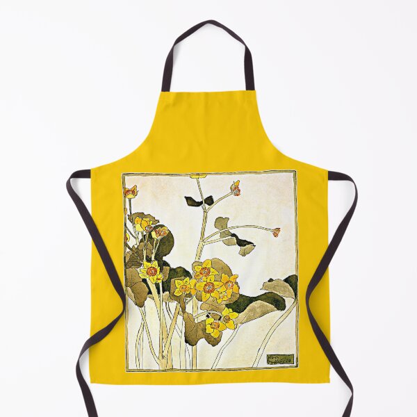 Item preview, Marsh Marigold 1915 Hannah Borger Overbeck designed and sold by RocketshipRetro.